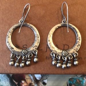 Vintage Silpada Cha-Cha Sterling Silver Earrings W1526